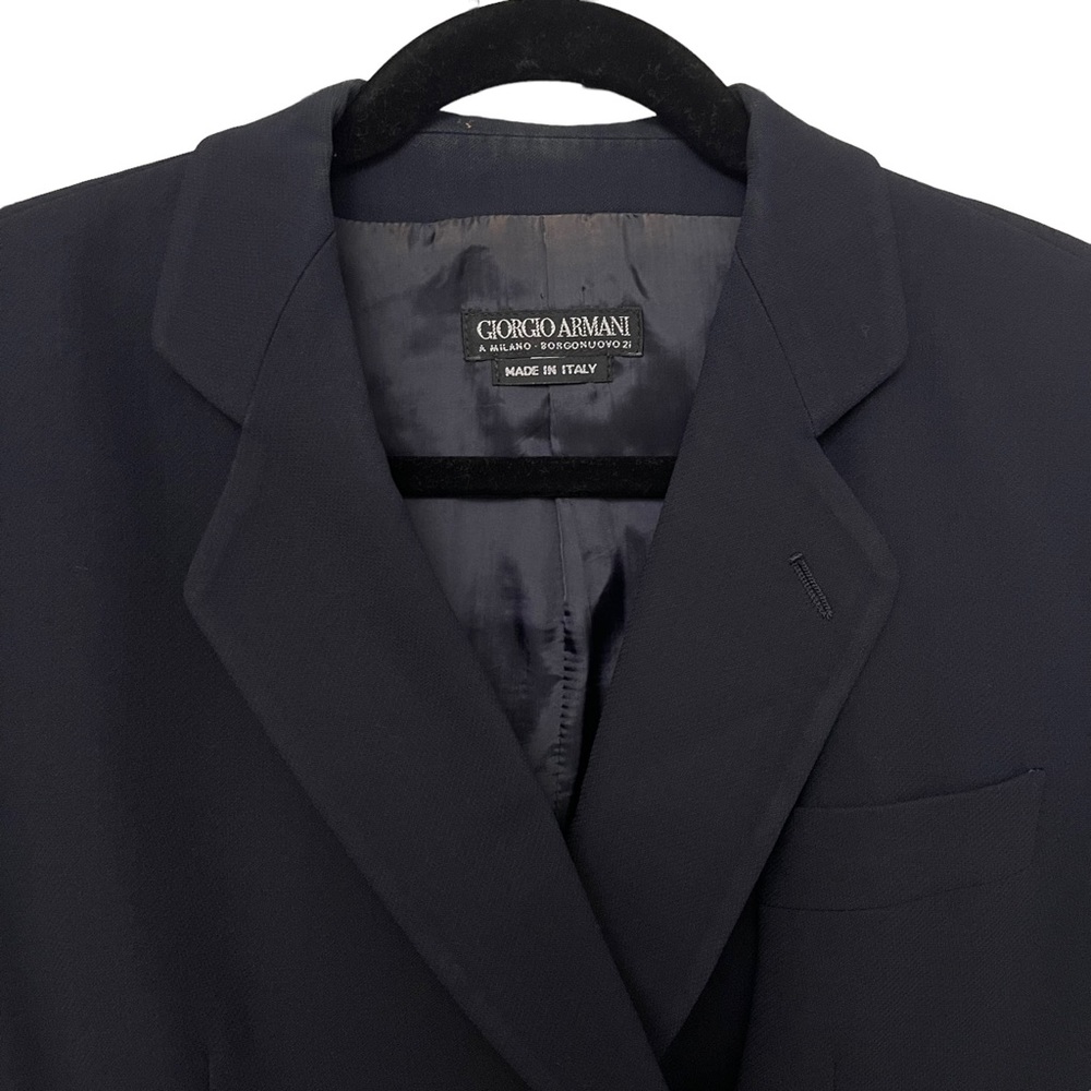 Vintage Giorgio Armani Women’s Long Sleeve Black Blazer/Suit Size M - Picture 3 of 7